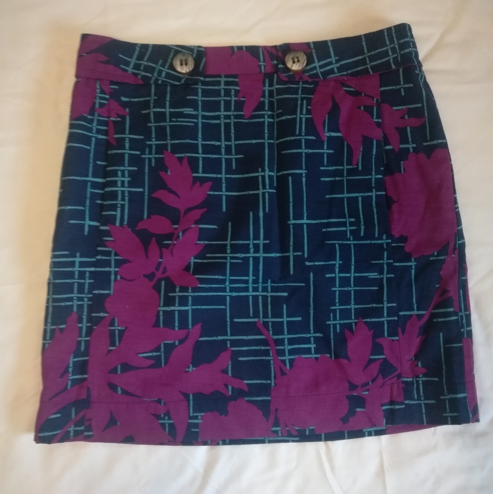 Floral A-line Print Skirt